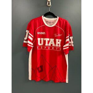 NEW Utah Esports Red & White Jersey Gamer U 17 Large "The Victory" 100% Polyeste